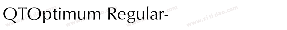 QTOptimum Regular字体转换